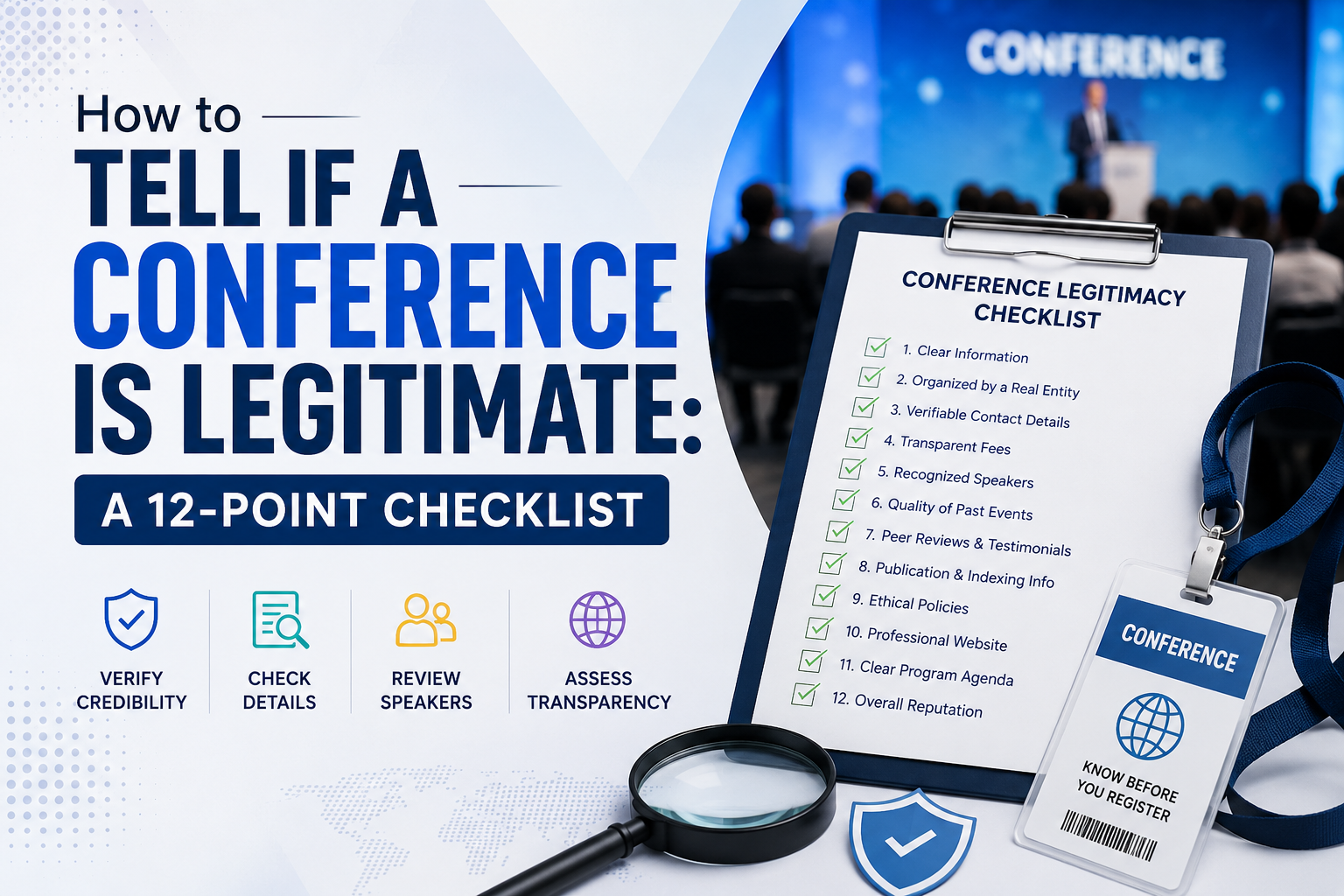 How to Tell if a Conference Is Legitimate: A 12-Point Checklist
